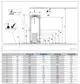 Wärmespeicher von Bosch mit schematischer Darstellung. Zeichnung zeigt Abmessungen und technische Details eines emaillierten Stahlbehälters ohne spezifische Maße.